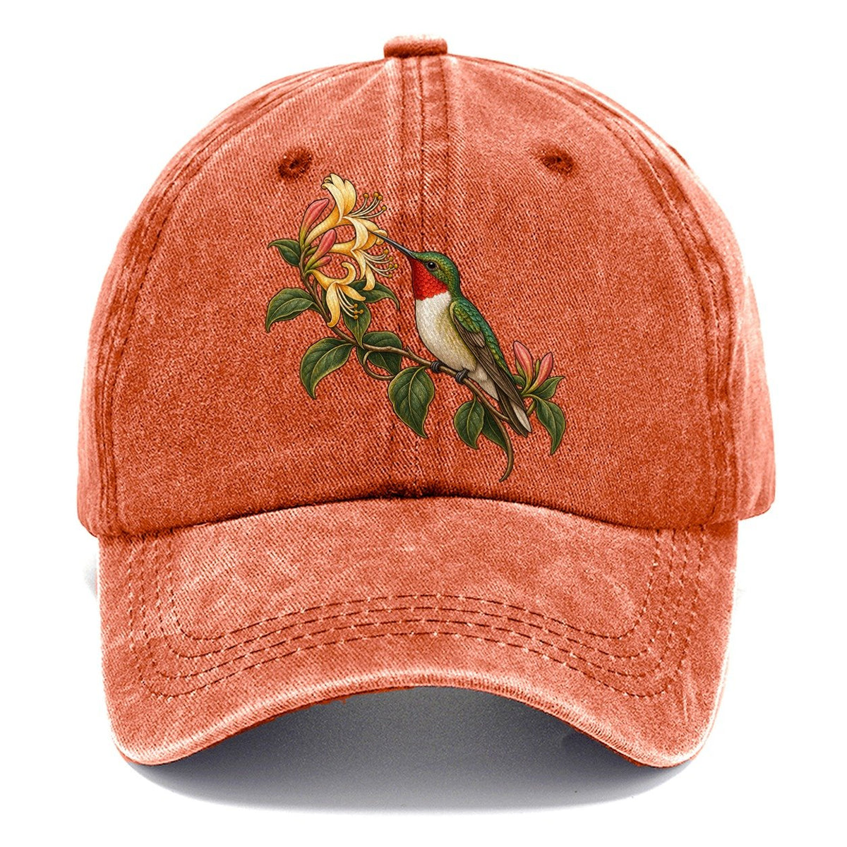 Hummingbird Honeysuckle Reach Character Club Classic Cap – Terracotta Clay