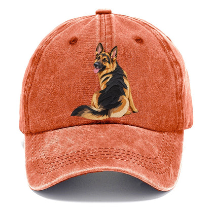 Papercut German Shepherd Classic Cap – Terracotta Clay