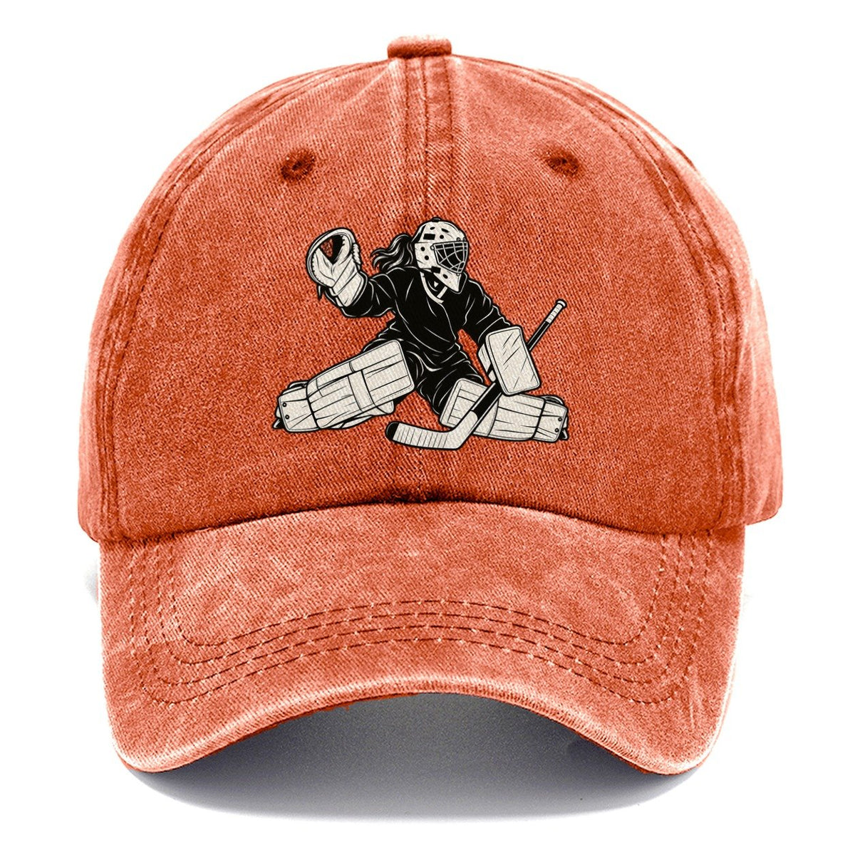 Female Hockey Goalie Classic Cap – Terracotta Clay