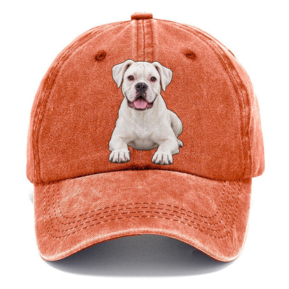 White Boxer Classic Cap – Terracotta Clay