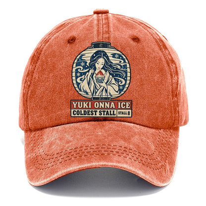 Yuki Onna Ice Yokai Night Market Classic Cap – Terracotta Clay