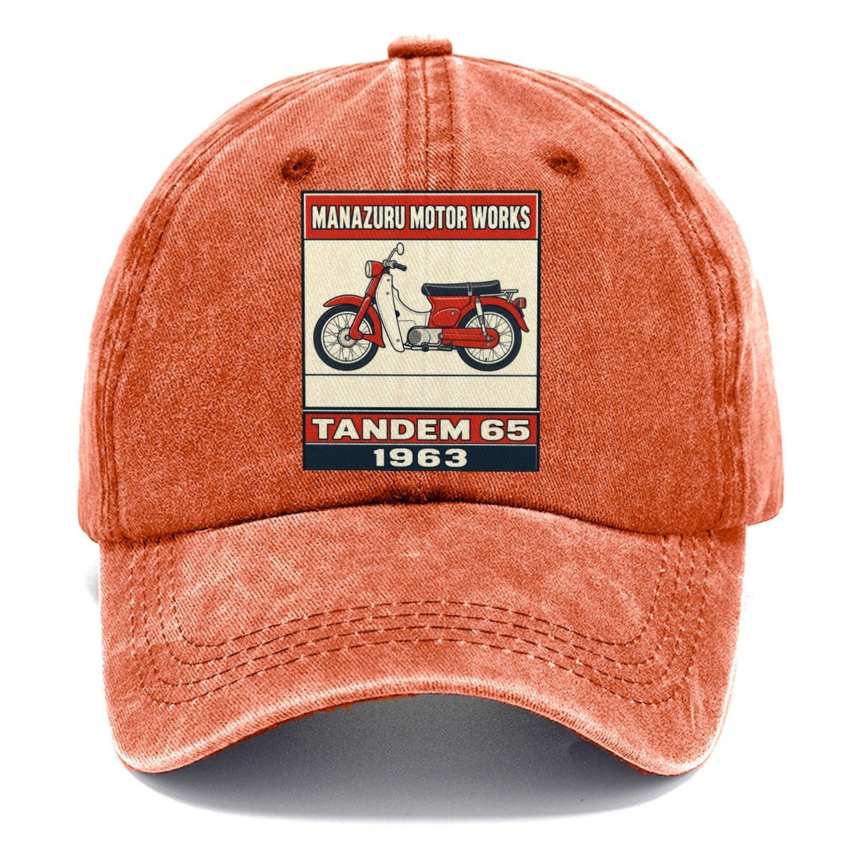 Manazuru Tandem 65 Showa Speed Plates Classic Cap – Terracotta Clay