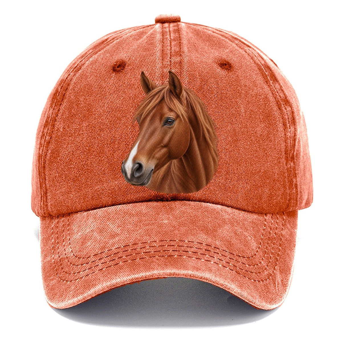 Chestnut Horse Gentle Muzzle Pastimes Companions Classic Cap – Terracotta Clay
