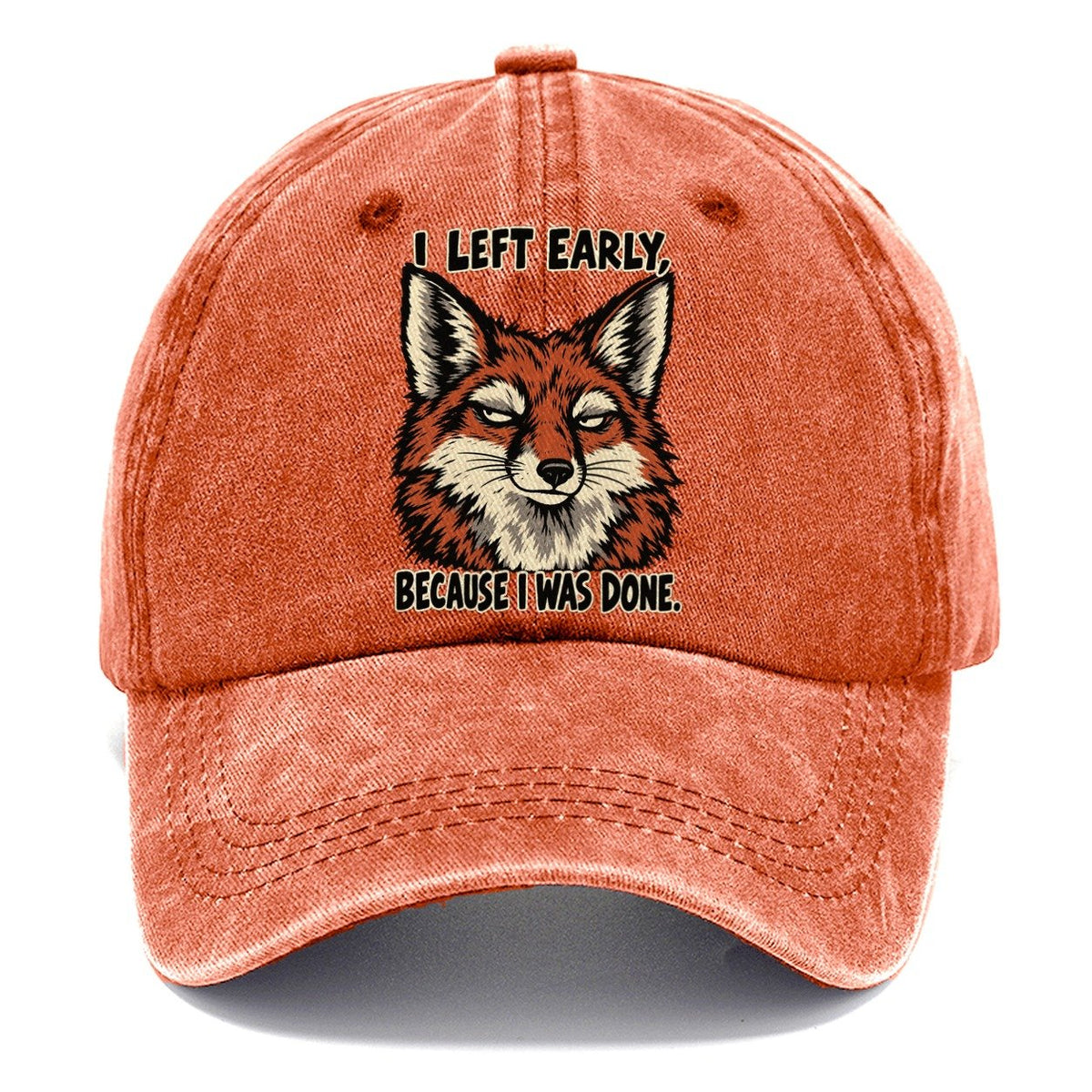 I Left Early Feral Logic Classic Cap – Terracotta Clay