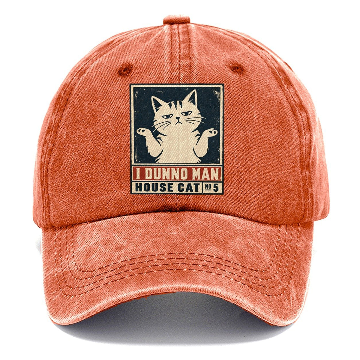 I Dunno Man Neko Says No Classic Cap – Terracotta Clay