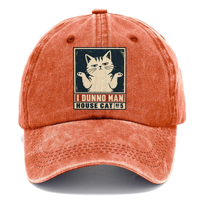I Dunno Man Neko Says No Classic Cap – Terracotta Clay