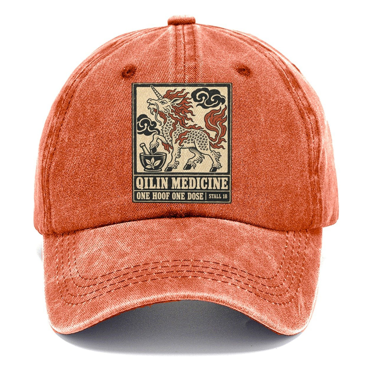 Kirin Medicine Yokai Night Market Classic Cap – Terracotta Clay