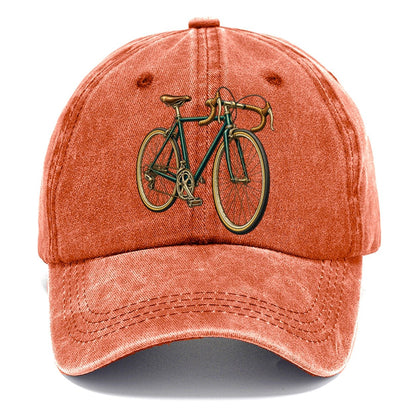 Road Bicycle Front Turn Pastimes Companions Classic Cap – Terracotta Clay