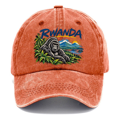 Rwanda Expressive Ink Badge Logo Classic Cap – Terracotta Clay