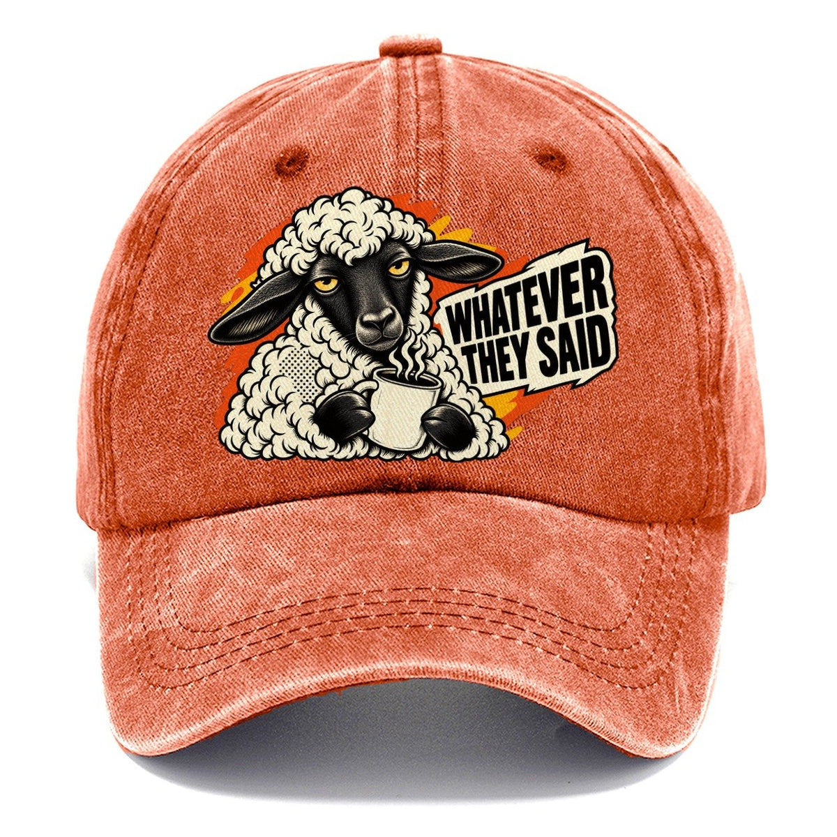 Whatever They Said Sheep Classic Cap – Terracotta Clay