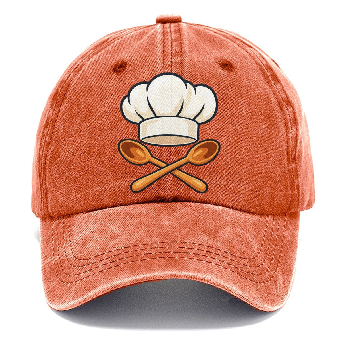 Reimagined Chef Hat & Crossed Spoons Classic Cap – Terracotta Clay