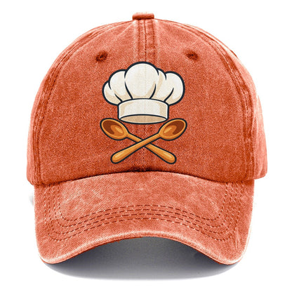 Reimagined Chef Hat & Crossed Spoons Classic Cap – Terracotta Clay