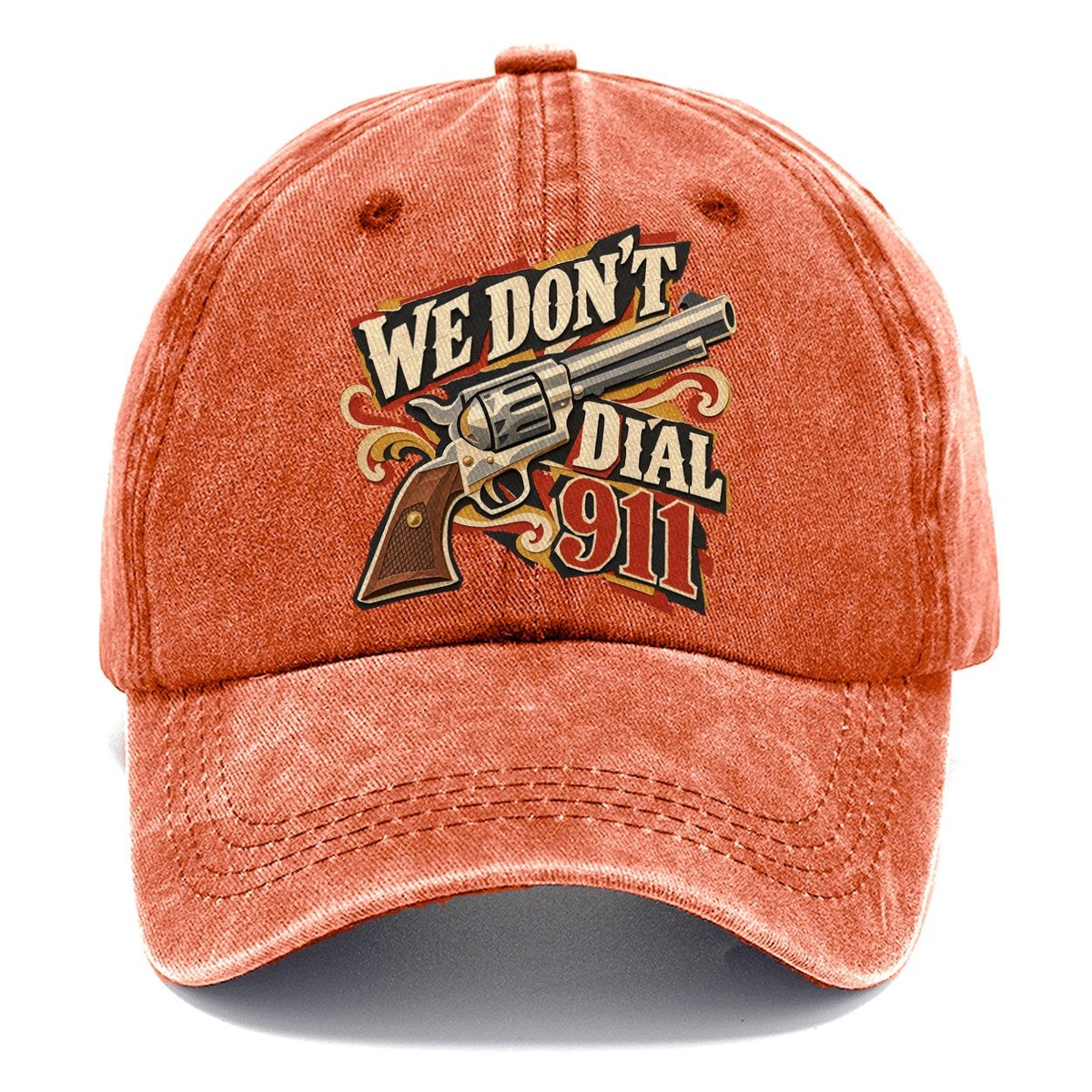 We Don't Dial 911 Revolver Classic Cap – Terracotta Clay