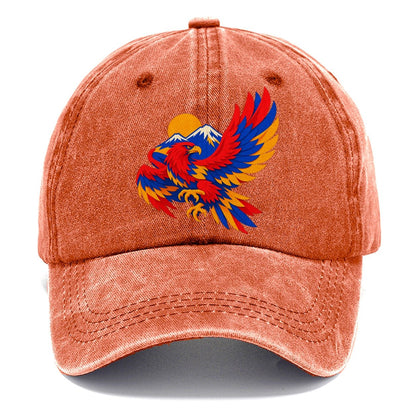 Eagle Over Mountain Sun Classic Cap – Terracotta Clay