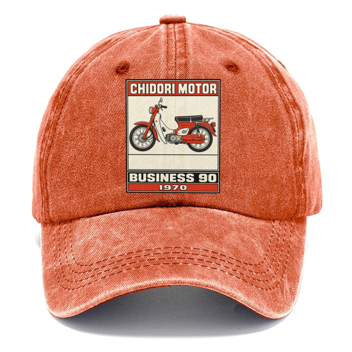 Chidori Business 90 Showa Speed Plates Classic Cap – Terracotta Clay