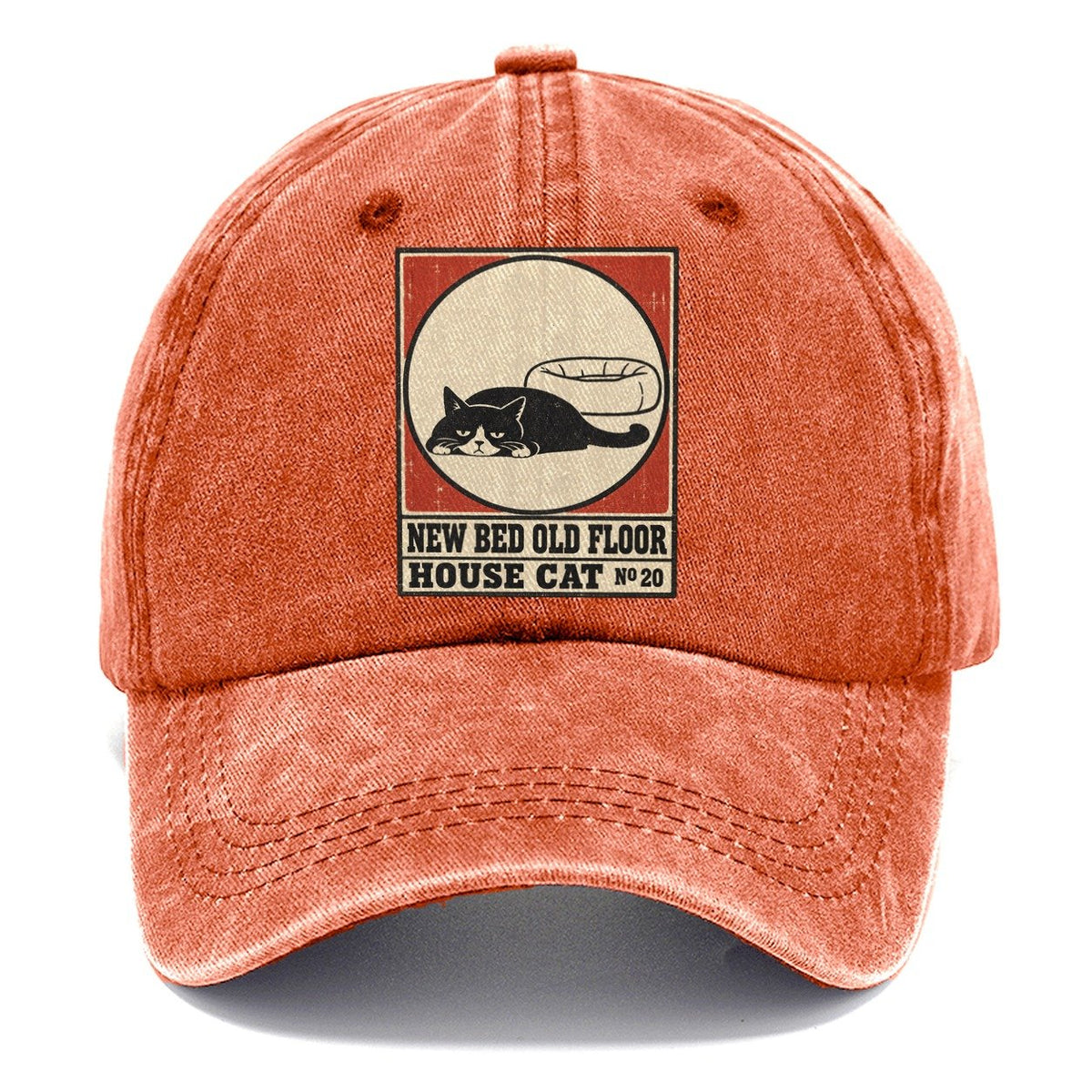 New Bed Old Floor Neko Says No Classic Cap – Terracotta Clay