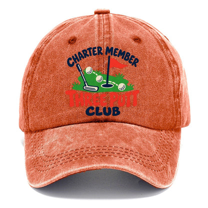 Three Putt Club Golf Life Classic Cap – Terracotta Clay