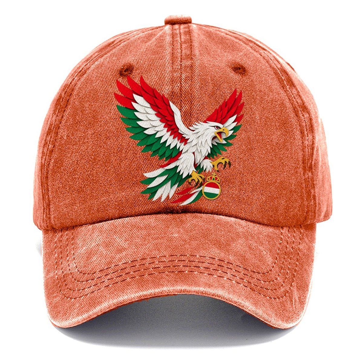Cut-Paper Hungary Crest Classic Cap – Terracotta Clay