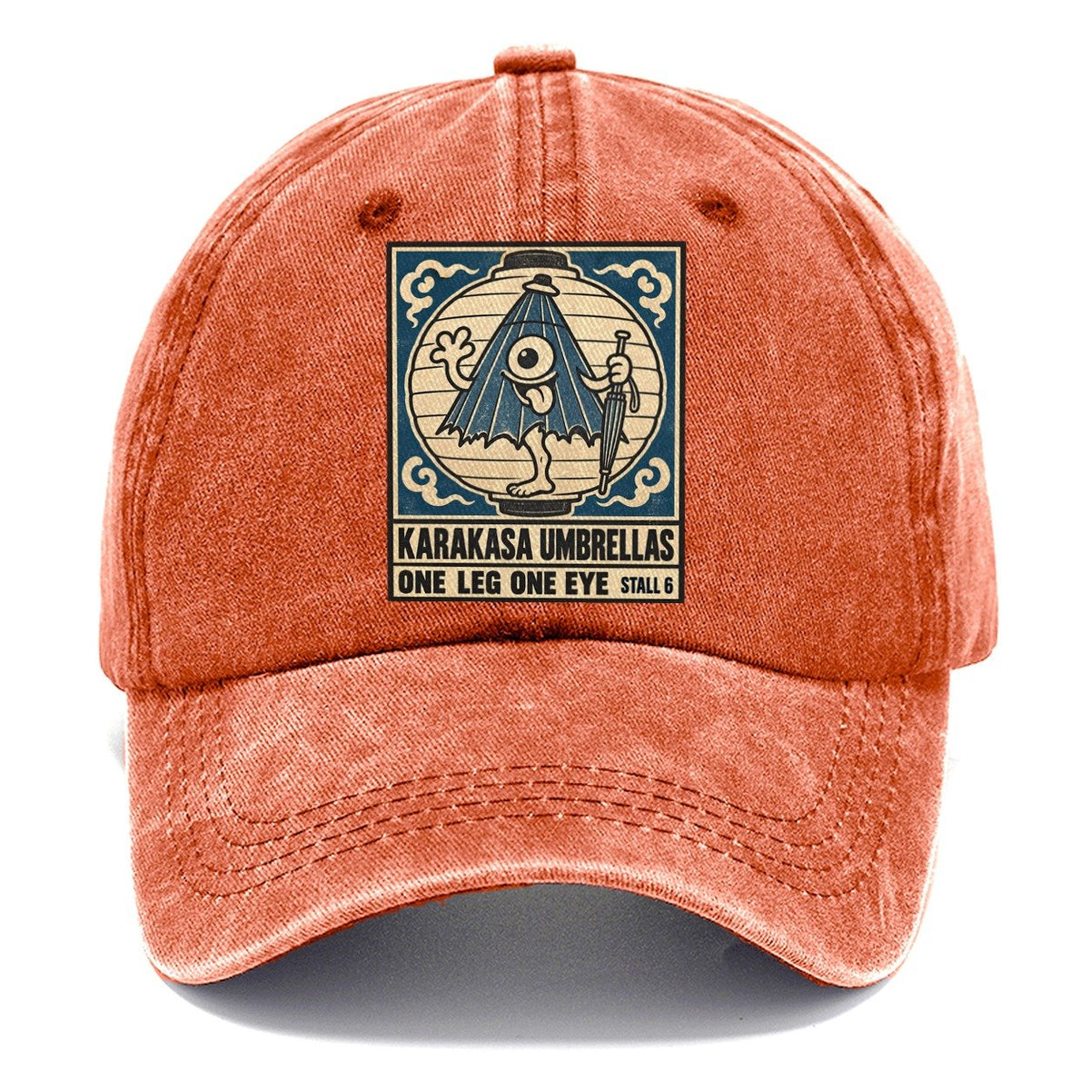 Karakasa Umbrellas Yokai Night Market Classic Cap – Terracotta Clay