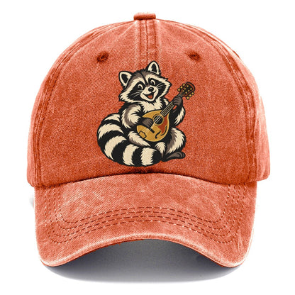 Raccoon Mandolin Picker Sundown Familiars Classic Cap – Terracotta Clay