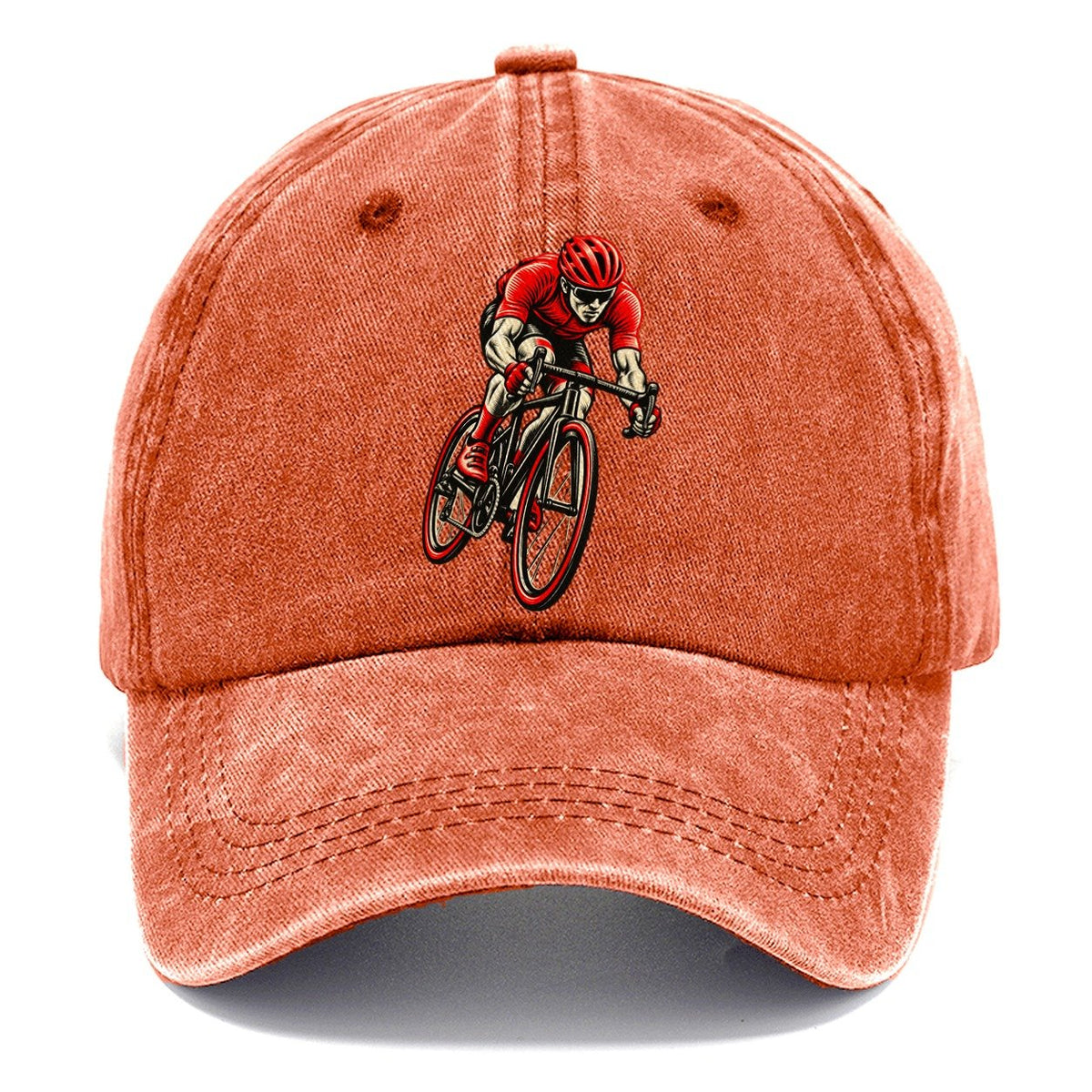 Red Racing Cyclist Classic Cap – Terracotta Clay