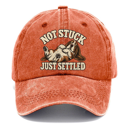 Basset Comfortably Settled Character Club Classic Cap – Terracotta Clay