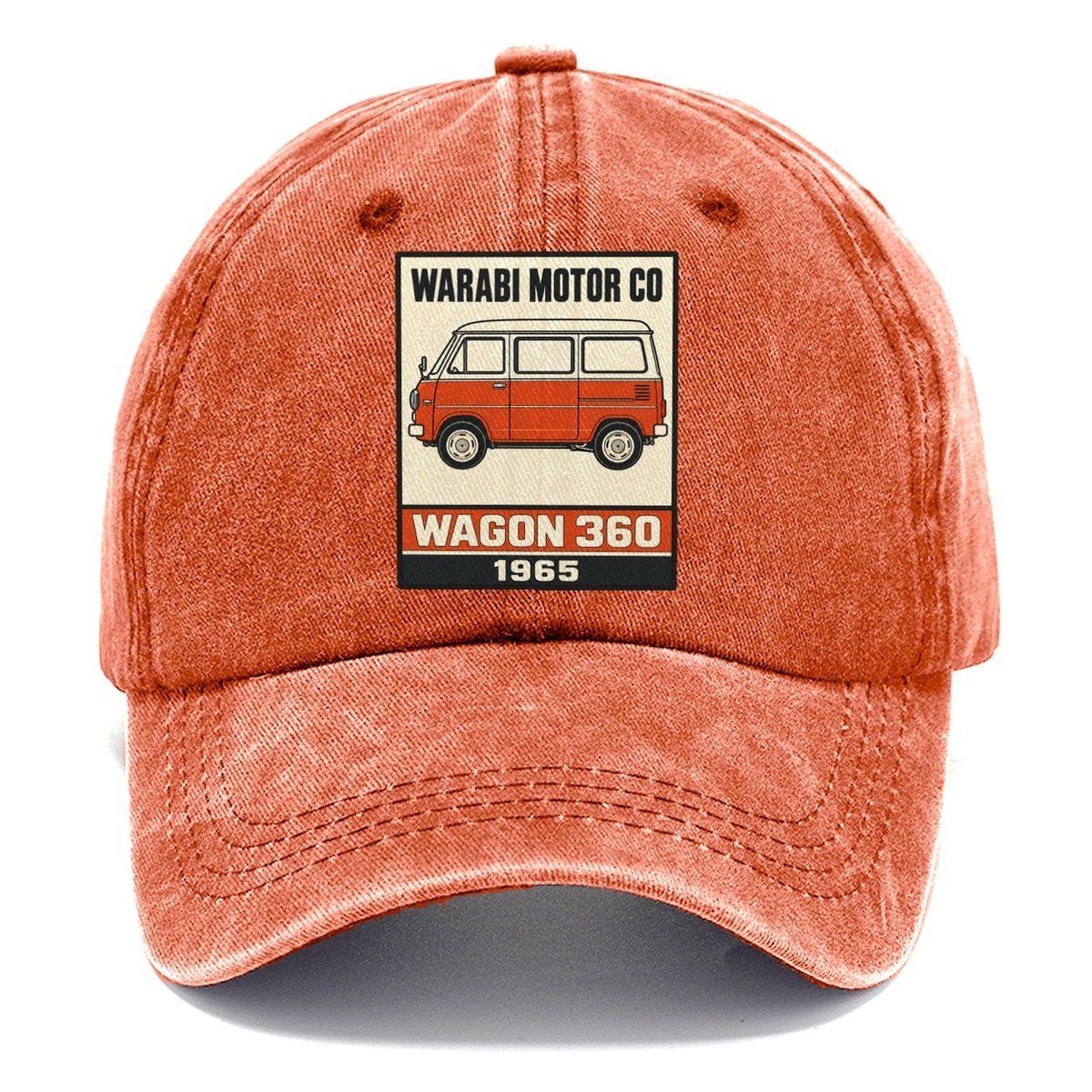 Warabi Wagon Showa Speed Plates Classic Cap – Terracotta Clay