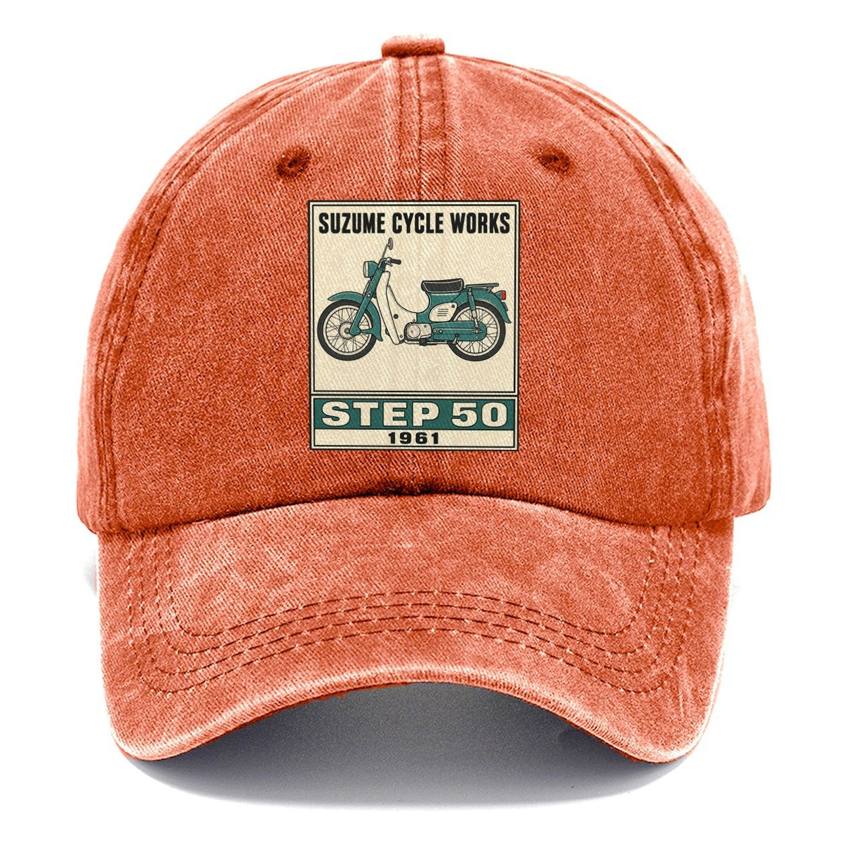 Suzume Step 50 Showa Speed Plates Classic Cap – Terracotta Clay