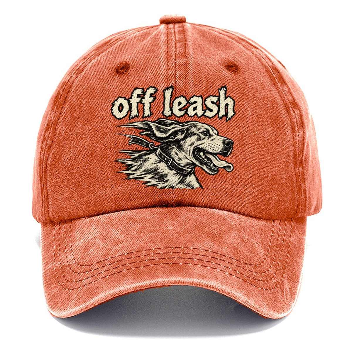 A Sprinting Hound S Head And Shoulders In Profile Bark For Me Classic Cap – Terracotta Clay
