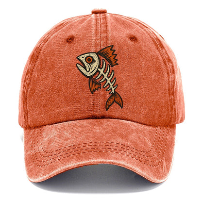 Fish Head Skeleton Classic Cap – Terracotta Clay