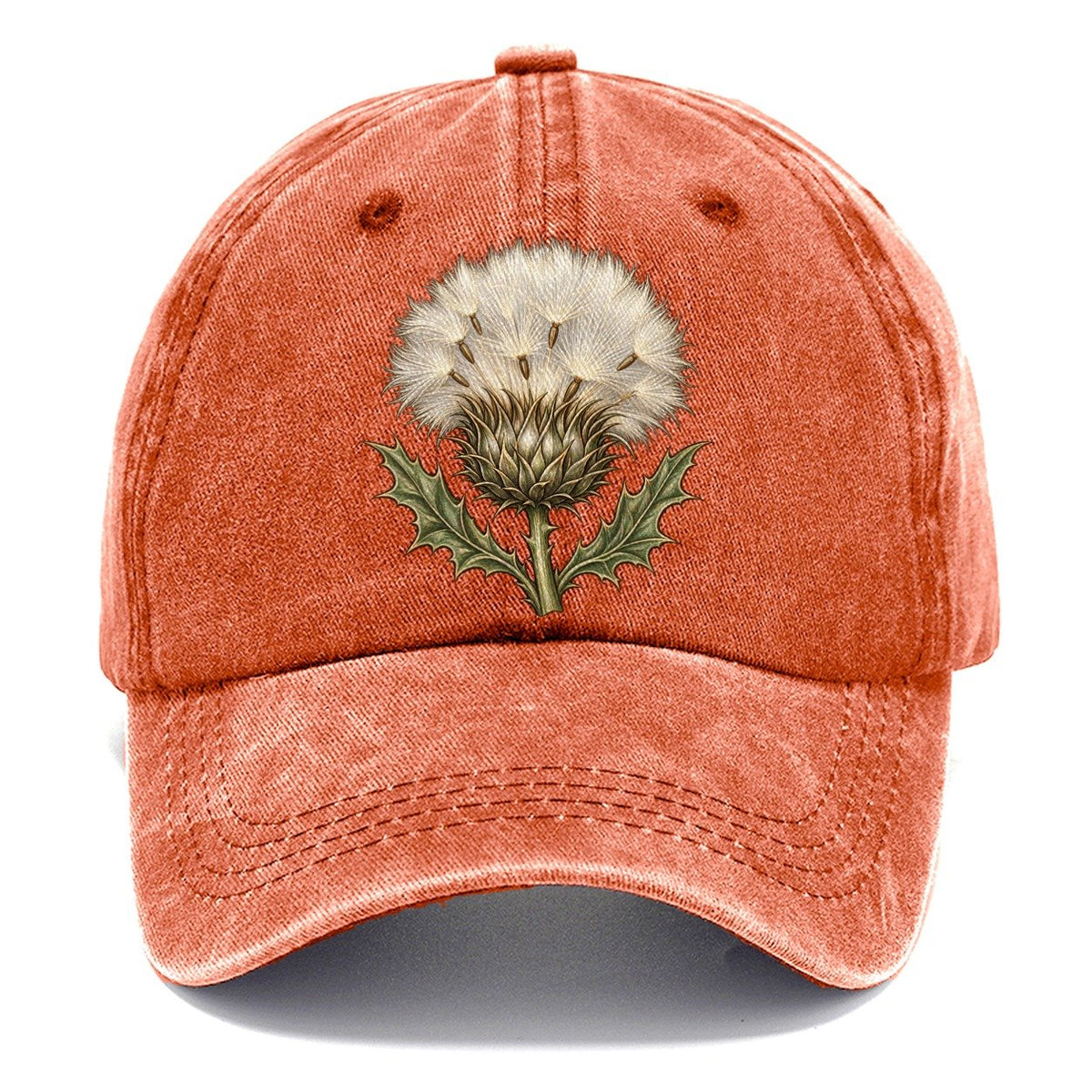 Thistle Silvery Seedhead Pastimes Companions Classic Cap – Terracotta Clay