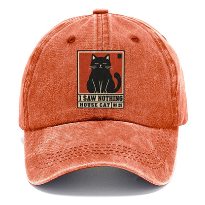 I Saw Nothing Neko Says No Classic Cap – Terracotta Clay