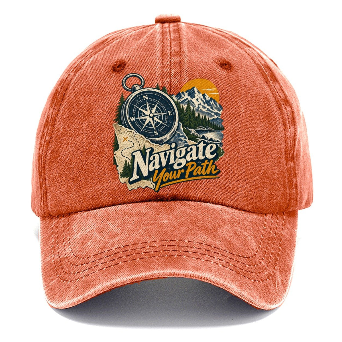 Navigate Your Path Compass Classic Cap – Terracotta Clay
