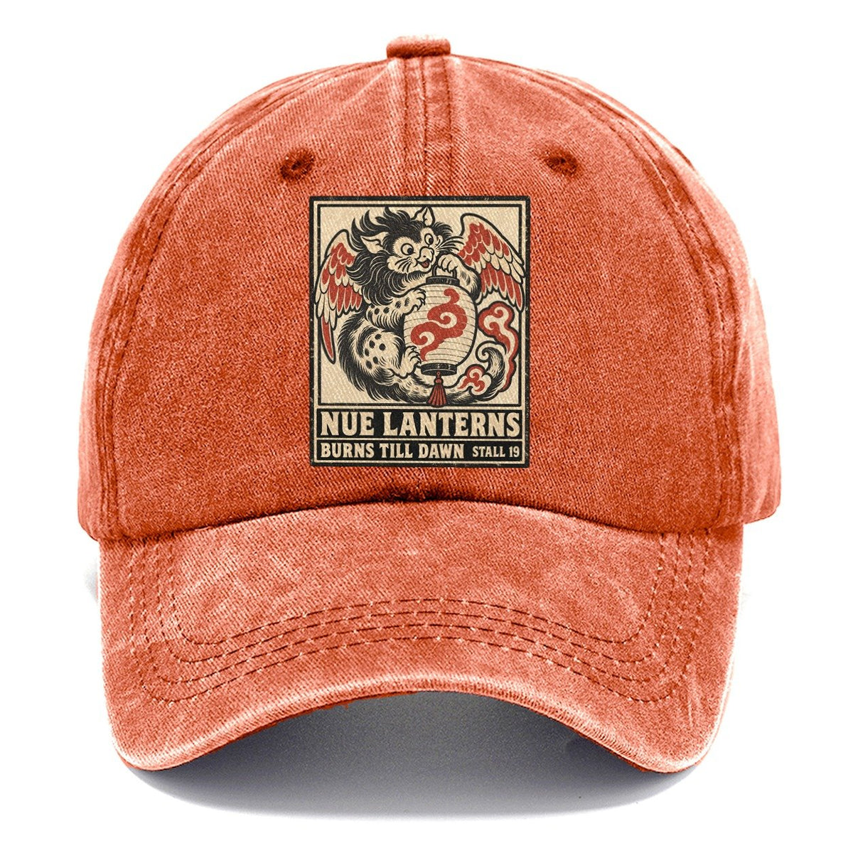 Nue Lanterns Yokai Night Market Classic Cap – Terracotta Clay