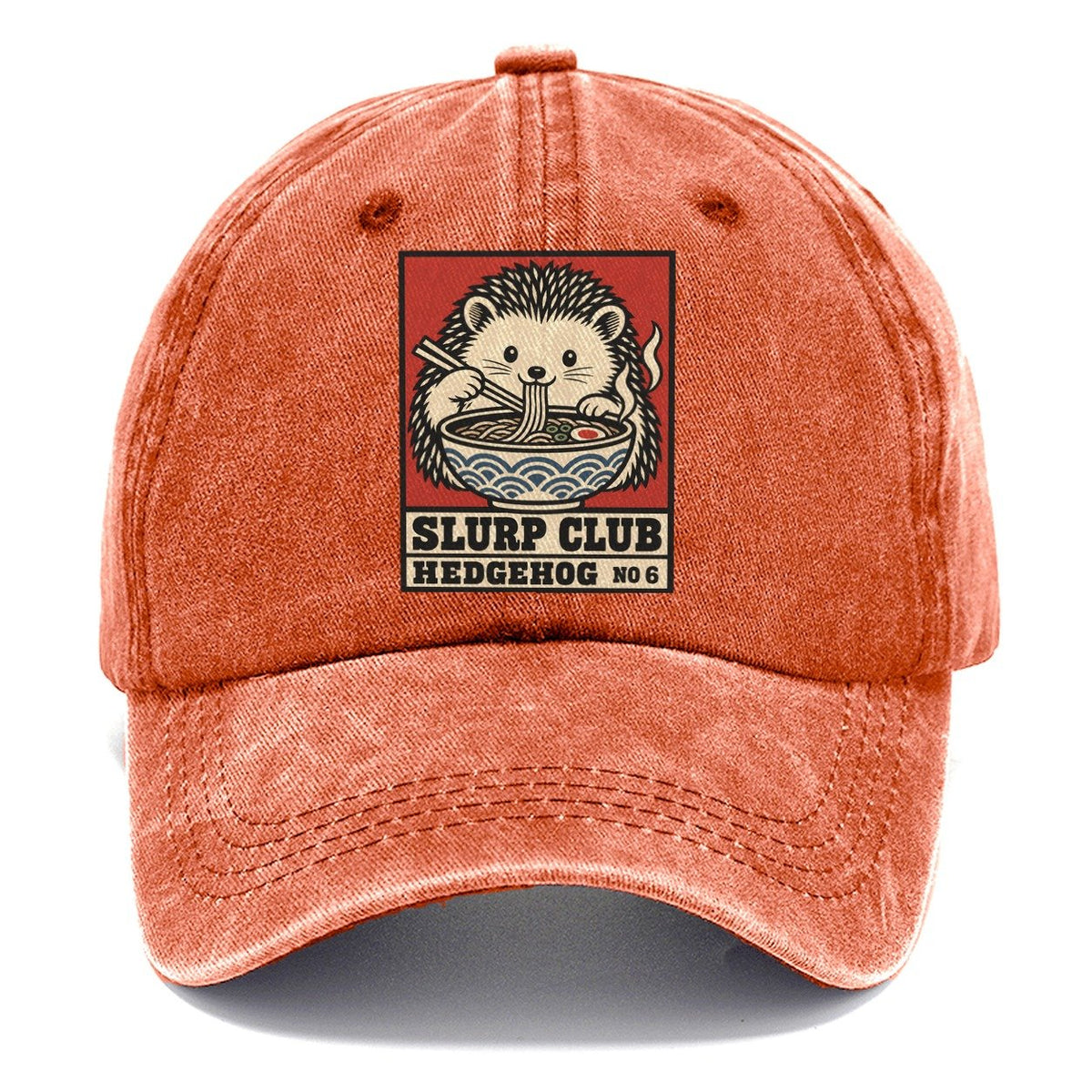 Hedgehog Soba Slurp Club Classic Cap – Terracotta Clay
