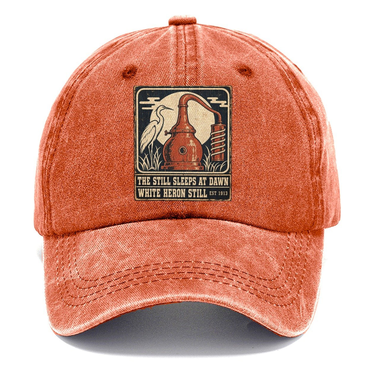 White Heron Still Izakaya Rules Classic Cap – Terracotta Clay