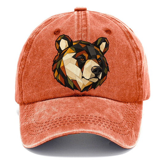Black Bear Head Wildwood Mosaic Classic Cap – Terracotta Clay