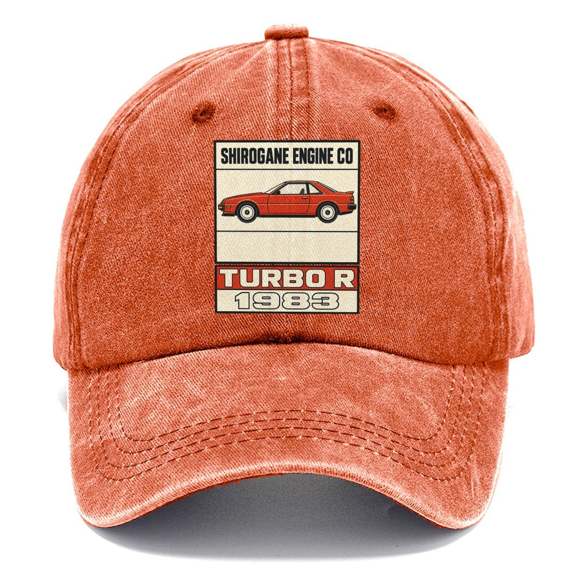 Shirogane Turbo R Showa Speed Plates Classic Cap – Terracotta Clay