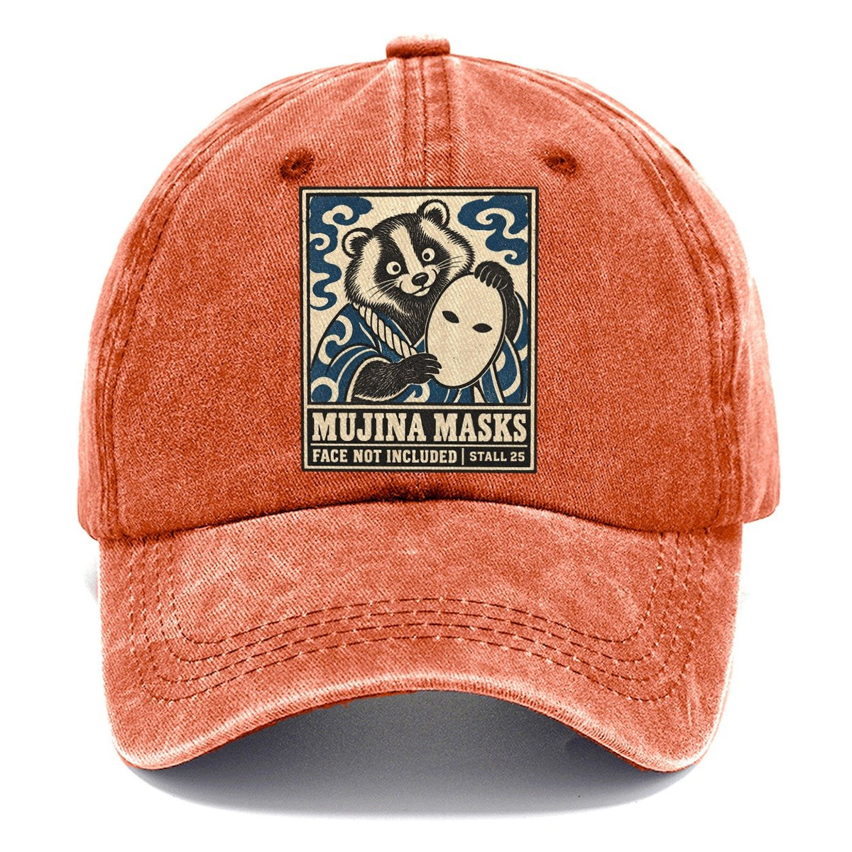 Mujina Masks Yokai Night Market Classic Cap – Terracotta Clay