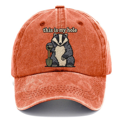 This Is My Hole Strongly Worded Classic Cap – Terracotta Clay