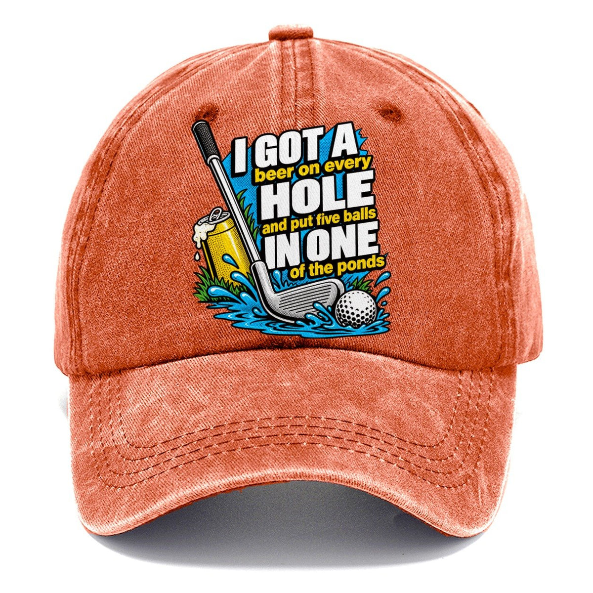 Beer on Every Hole Classic Cap – Terracotta Clay