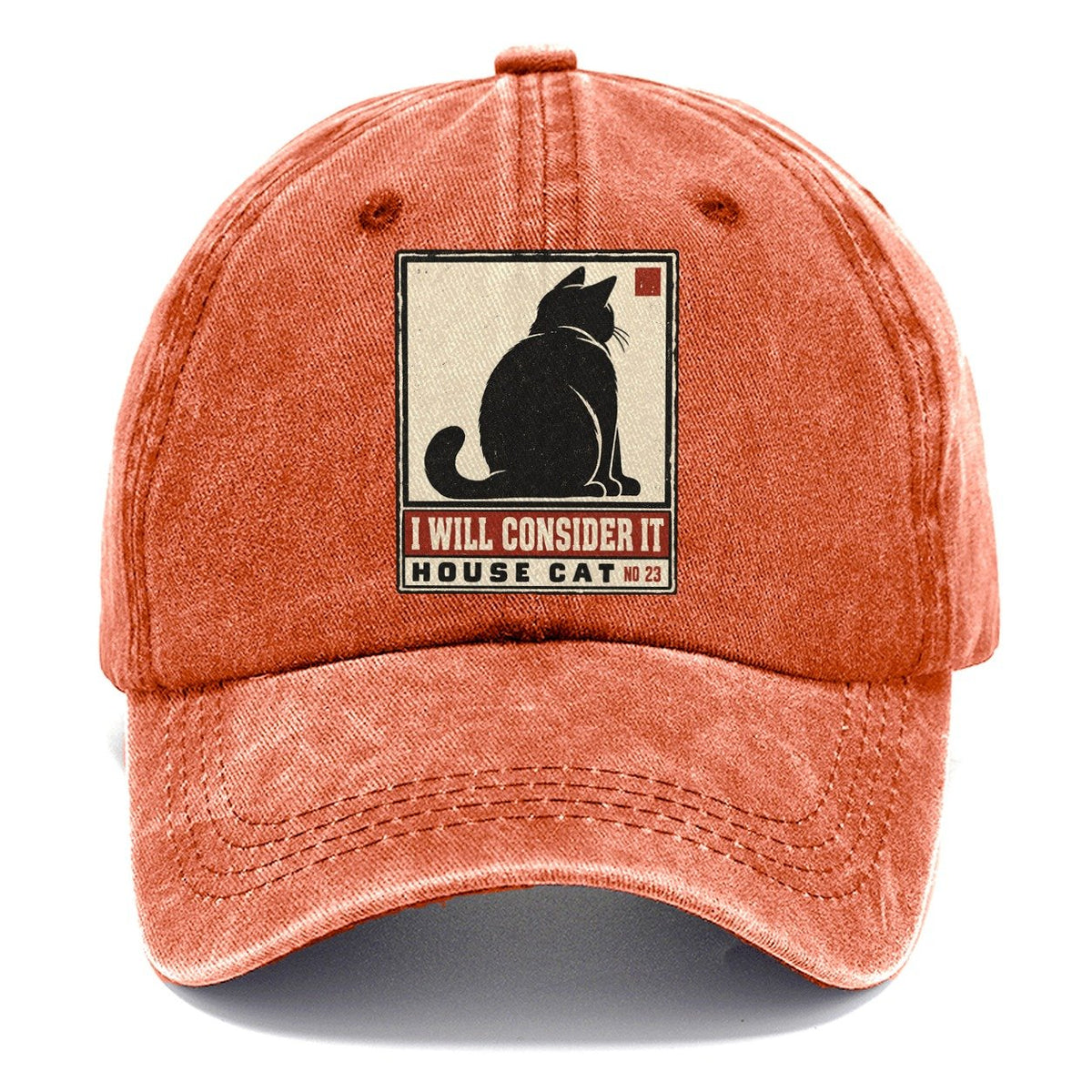 I Will Consider It Neko Says No Classic Cap – Terracotta Clay