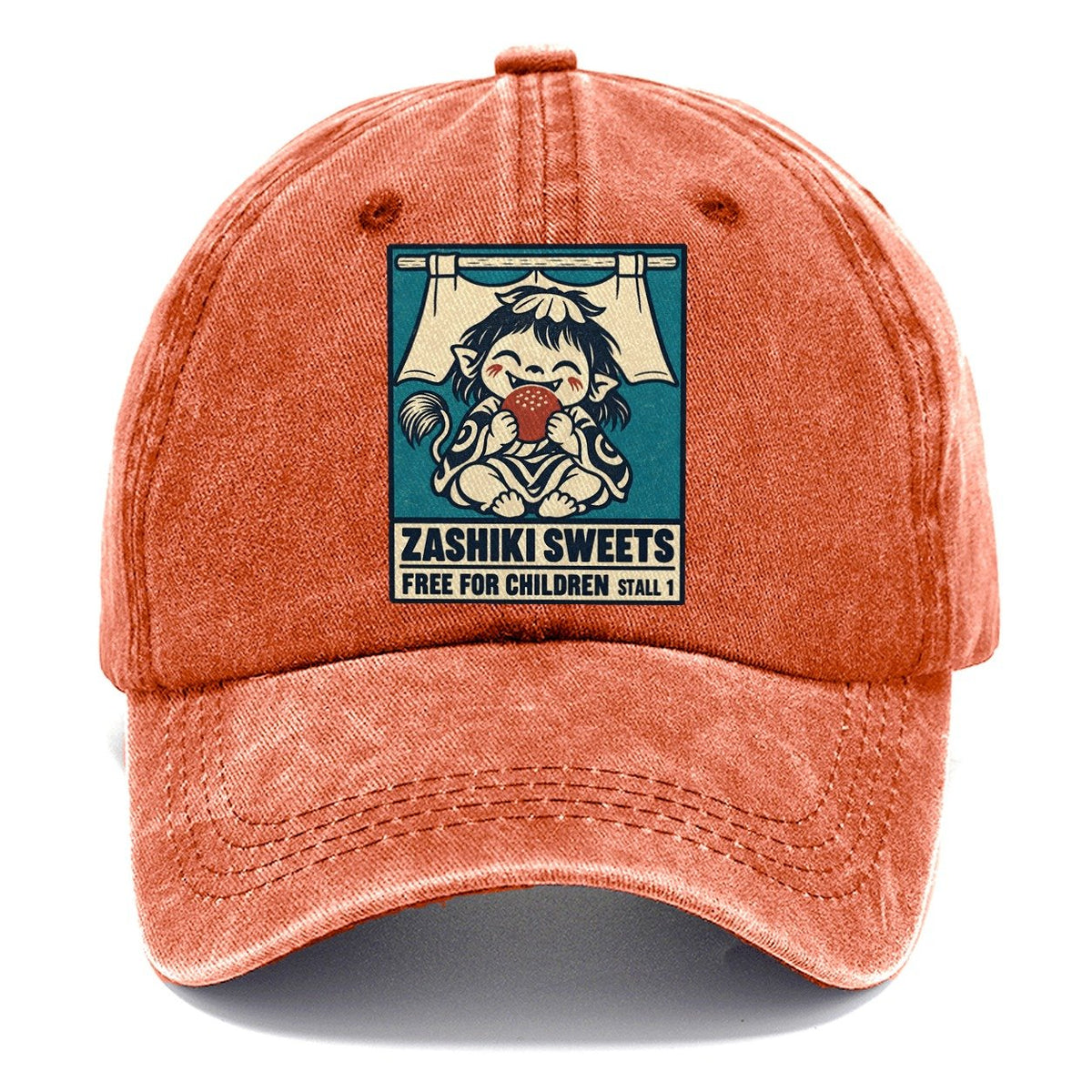 Zashiki Sweets Yokai Night Market Classic Cap – Terracotta Clay
