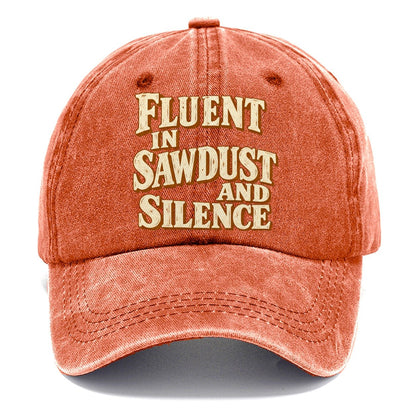 Fluent in Sawdust and Silence Handcrafted Classic Cap – Terracotta Clay