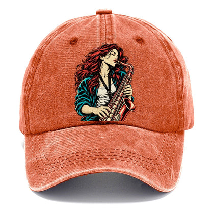 Red-Haired Saxophonist Classic Cap – Terracotta Clay