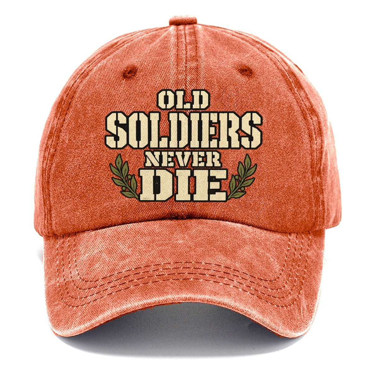 Old Soldiers Never Die Barracks Wit Classic Cap – Terracotta Clay