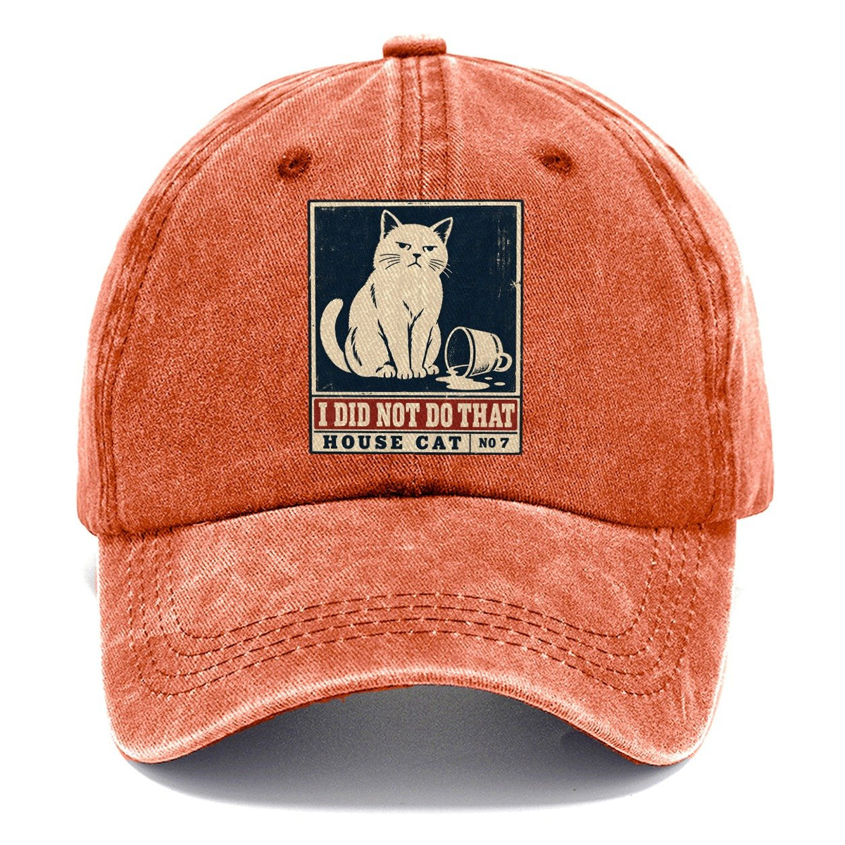 I Did Not Do That Neko Says No Classic Cap – Terracotta Clay