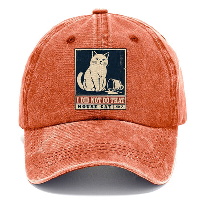 I Did Not Do That Neko Says No Classic Cap – Terracotta Clay