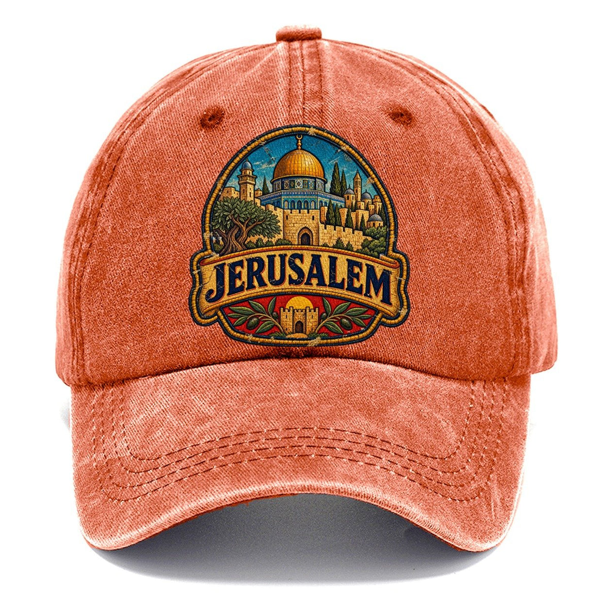 Jerusalem Travel Patch Jerusalem Classic Cap – Terracotta Clay