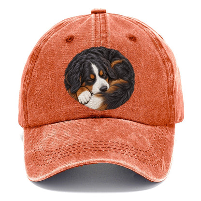 Bernese Round Hearth Nap Pastimes Companions Classic Cap – Terracotta Clay